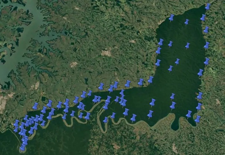 Mapa de pontos